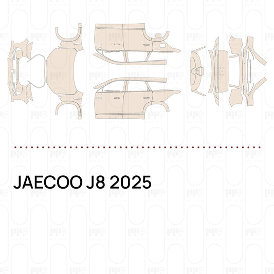 JAECOO J8 2025 – Pellicola protettiva PPF pretagliata