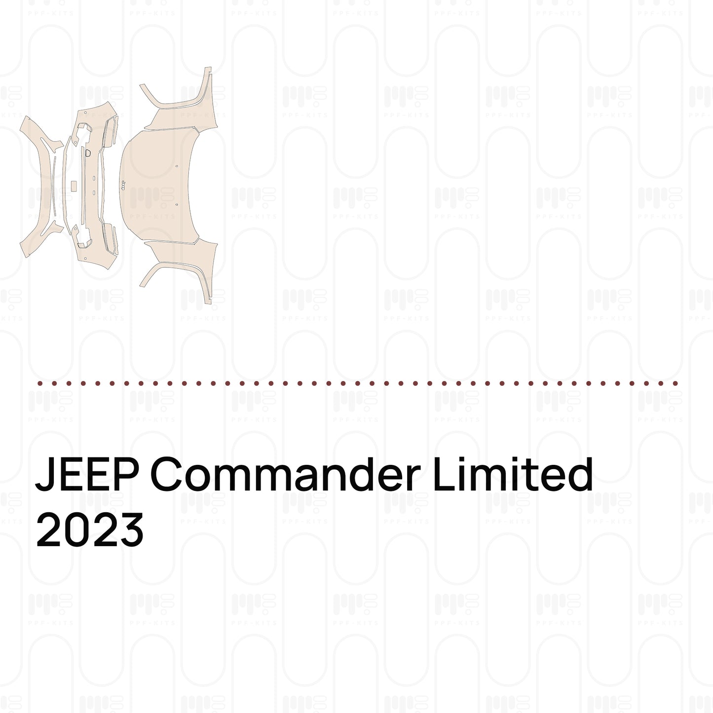 Pre-Cut PPF JEEP Commander Limited 2023