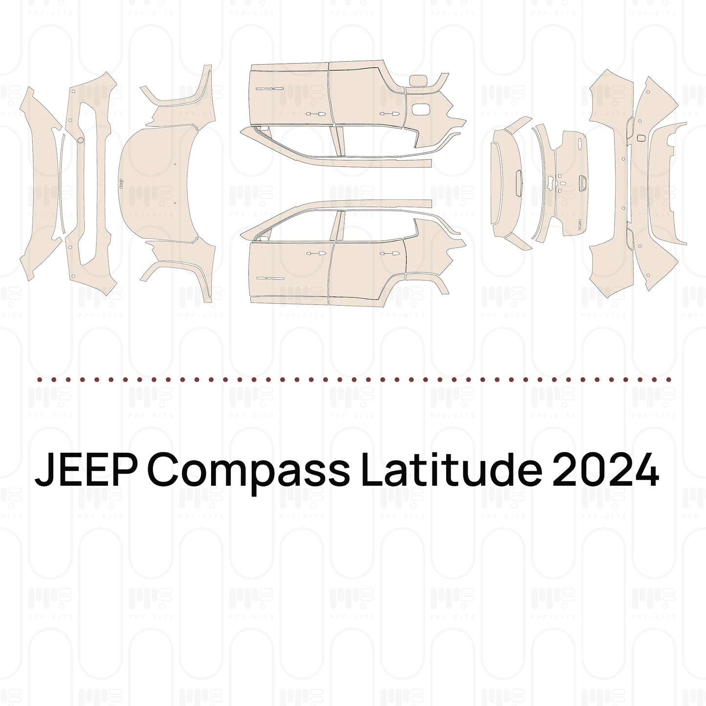 Pre-Cut PPF JEEP Compass Latitude 2024
