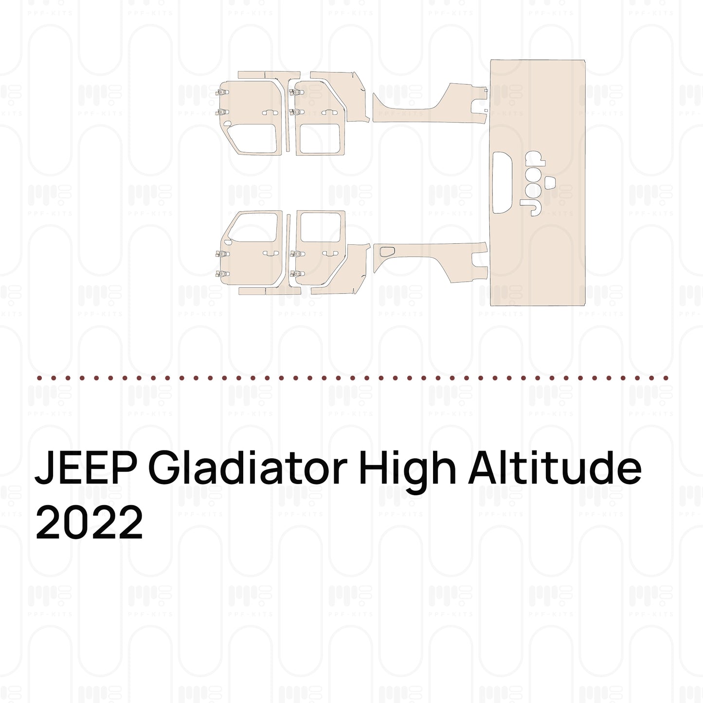 Pre-Cut PPF JEEP Gladiator High Altitude 2022