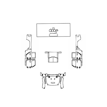 Pre-Cut PPF JEEP Gladiator Mojave 2020 - PPF-Kits