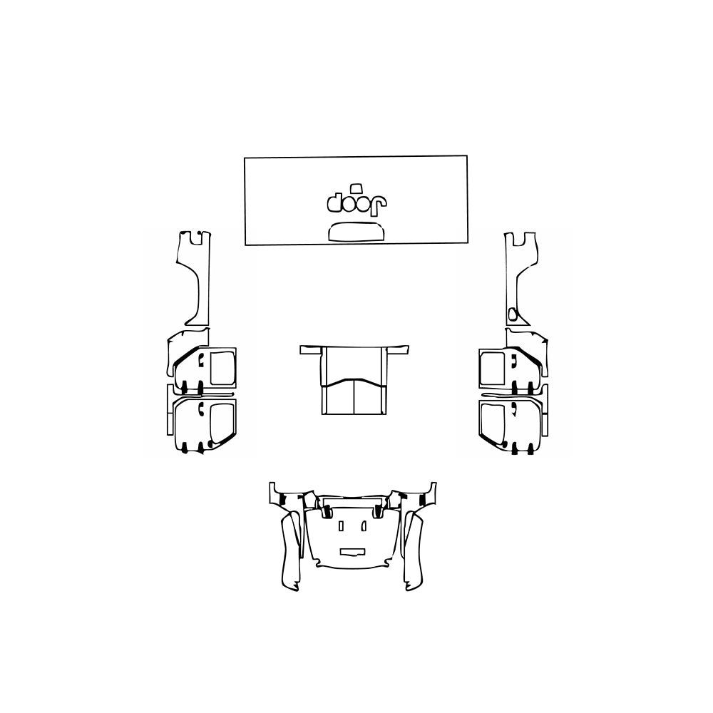 Pre-Cut PPF JEEP Gladiator Mojave 2021 - PPF-Kits