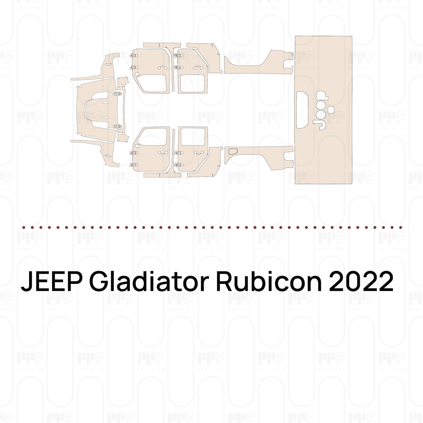 Pre-Cut PPF JEEP Gladiator Rubicon 2022