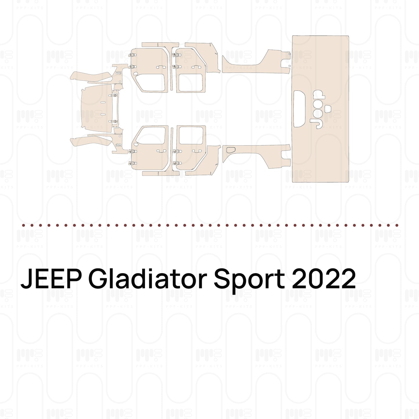 Pre-Cut PPF JEEP Gladiator Sport 2022