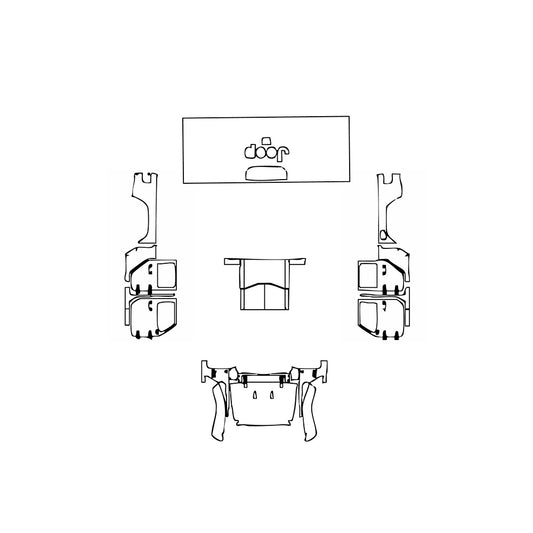 Pre-Cut PPF JEEP Gladiator Willys 2020 - PPF-Kits