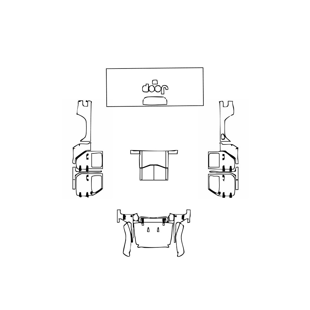 Pre-Cut PPF JEEP Gladiator Willys 2021 - PPF-Kits