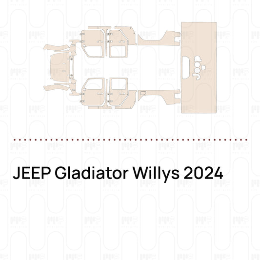 Pre-Cut PPF JEEP Gladiator Willys 2024
