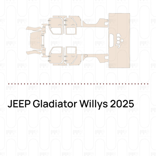 Pre-Cut PPF JEEP Gladiator Willys 2025
