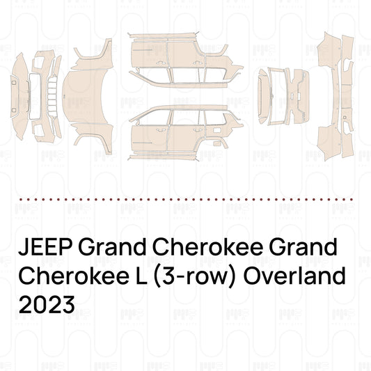 Pre-Cut PPF JEEP Grand Cherokee Grand Cherokee L (3-row) Overland 2023