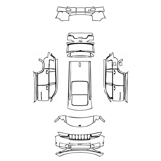 Pre-Cut PPF JEEP Grand Cherokee Grand Cherokee L (3-row) Summit 2021 - PPF-Kits