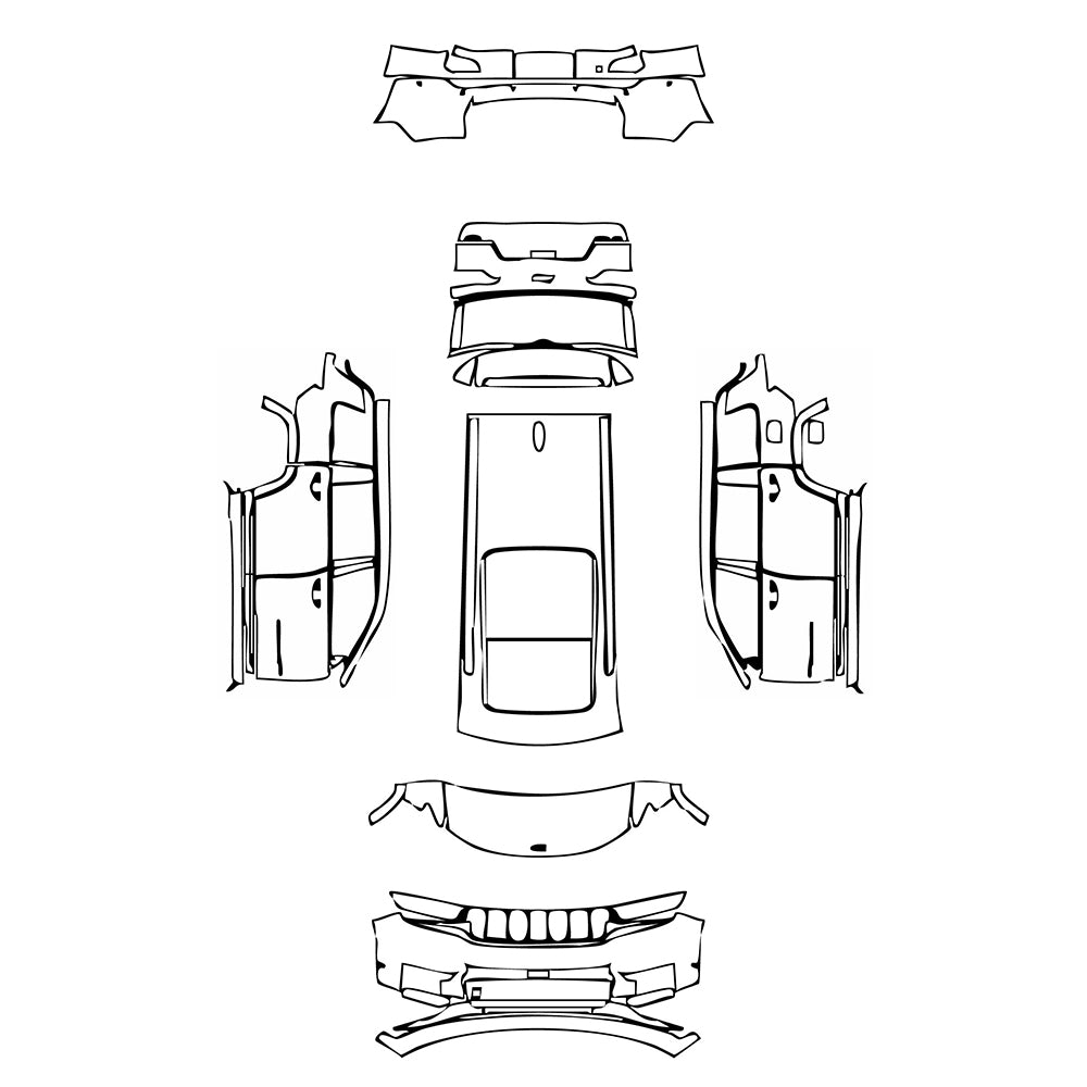 Pre-Cut PPF JEEP Grand Cherokee Grand Cherokee L (3-row) Summit Reserve 2021 - PPF-Kits