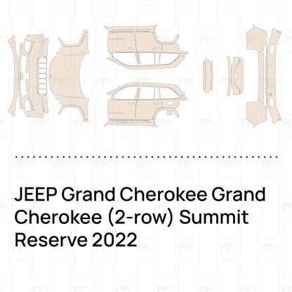 Pre-Cut PPF JEEP Grand Cherokee Grand Cherokee (2-row) Summit Reserve 2022