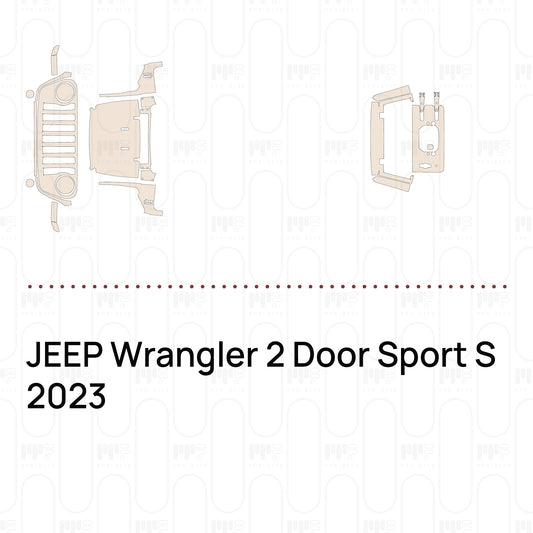 Pre-Cut PPF JEEP Wrangler 2 Door Sport S 2023