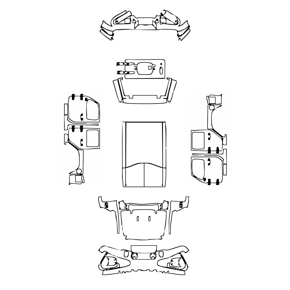 Pre-Cut PPF JEEP Wrangler 4 Door High Altitude 2019 - PPF-Kits