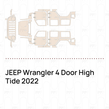 Pre-Cut PPF JEEP Wrangler 4 Door High Tide 2022