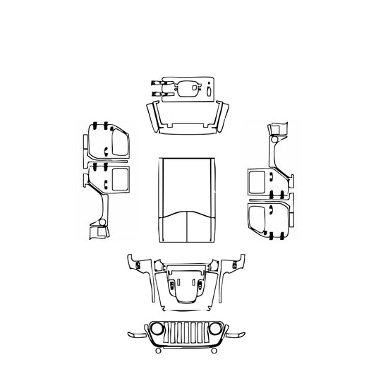 Pre-Cut PPF JEEP Wrangler 4 Door Rubicon 2020 - PPF-Kits