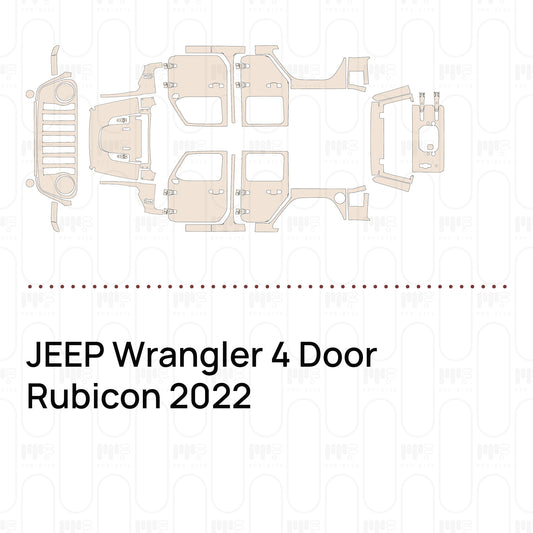 Pre-Cut PPF JEEP Wrangler 4 Door Rubicon 2022