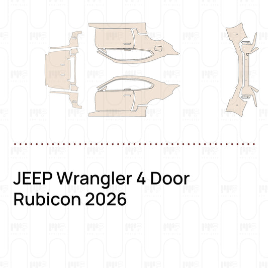 Pre-Cut PPF JEEP Wrangler 4 Door Rubicon 2026