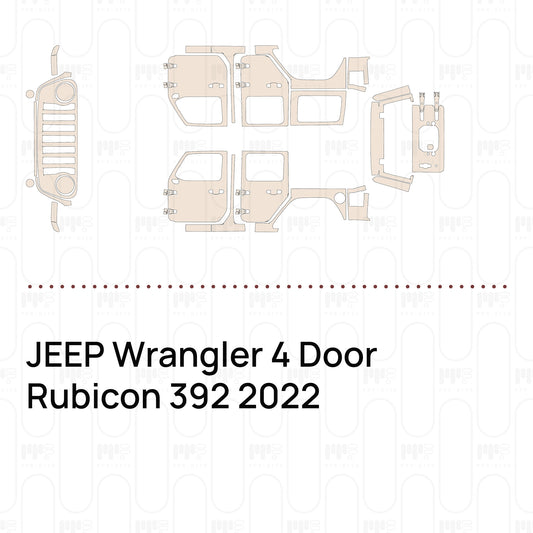 Pre-Cut PPF JEEP Wrangler 4 Door Rubicon 392 2022