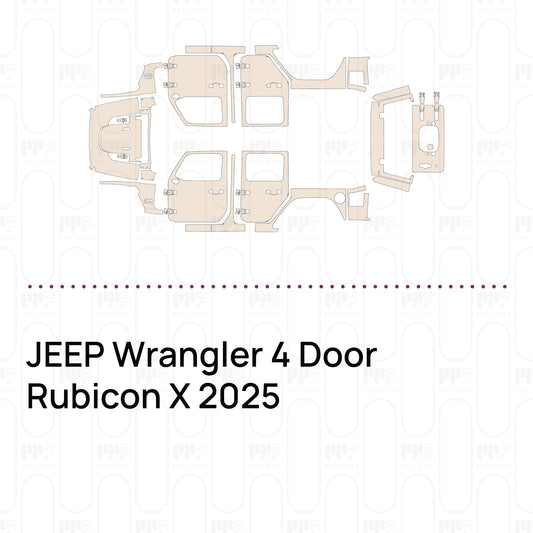 Pre-Cut PPF JEEP Wrangler 4 Door Rubicon X 2025