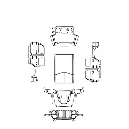 Pre-Cut PPF JEEP Wrangler 4xe Rubicon 4xe 2021 - PPF-Kits