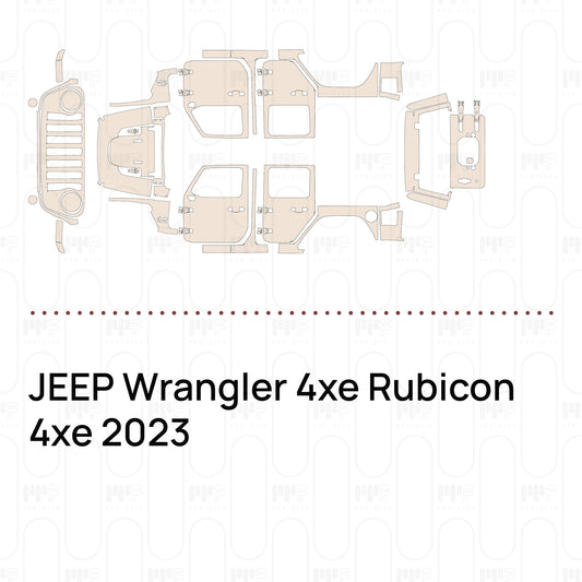 Pre-Cut PPF JEEP Wrangler 4xe Rubicon 4xe 2023