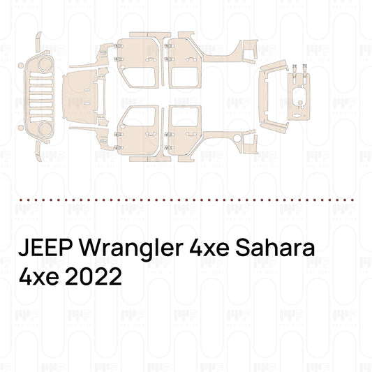 Pre-Cut PPF JEEP Wrangler 4xe Sahara 4xe 2022