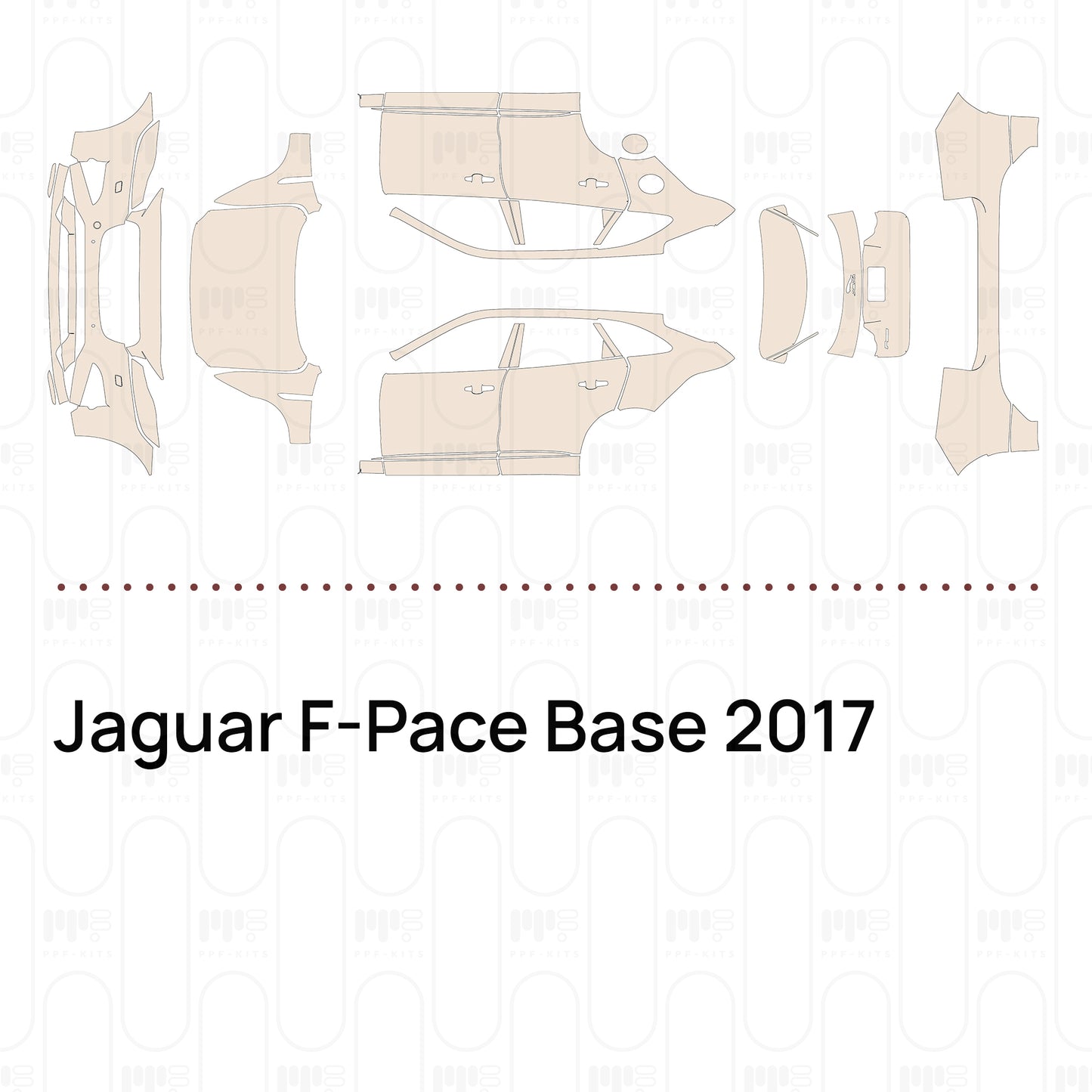 Pre-Cut PPF Jaguar F-Pace Base 2017