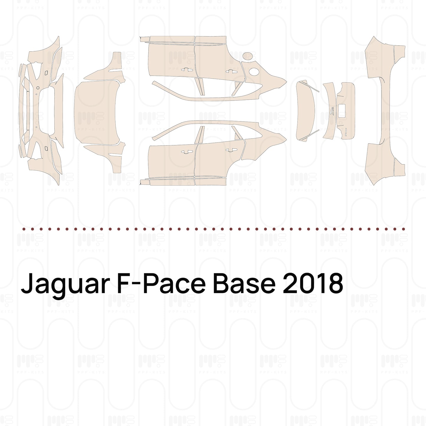 Pre-Cut PPF Jaguar F-Pace Base 2018