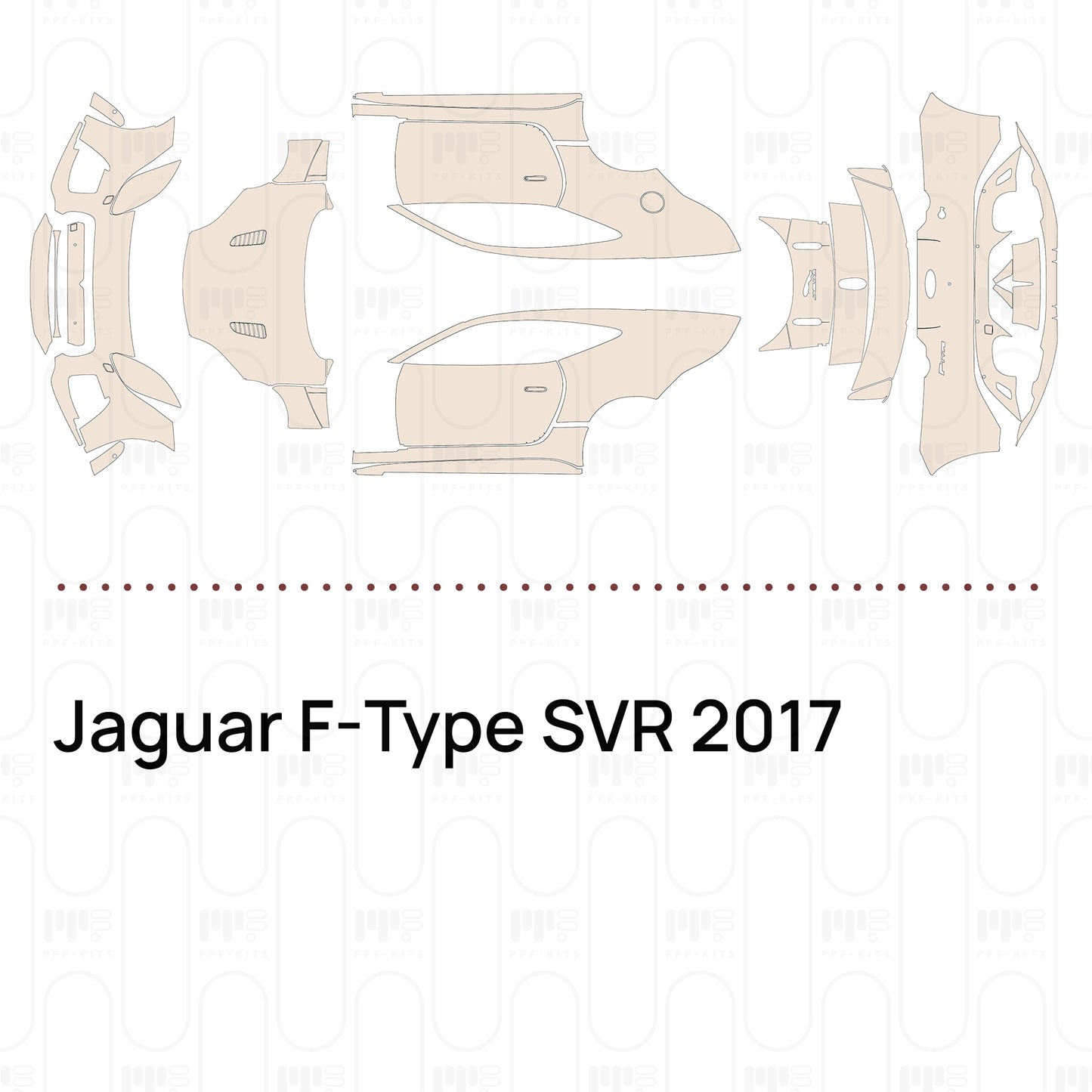 Pre-Cut PPF Jaguar F-Type SVR 2017