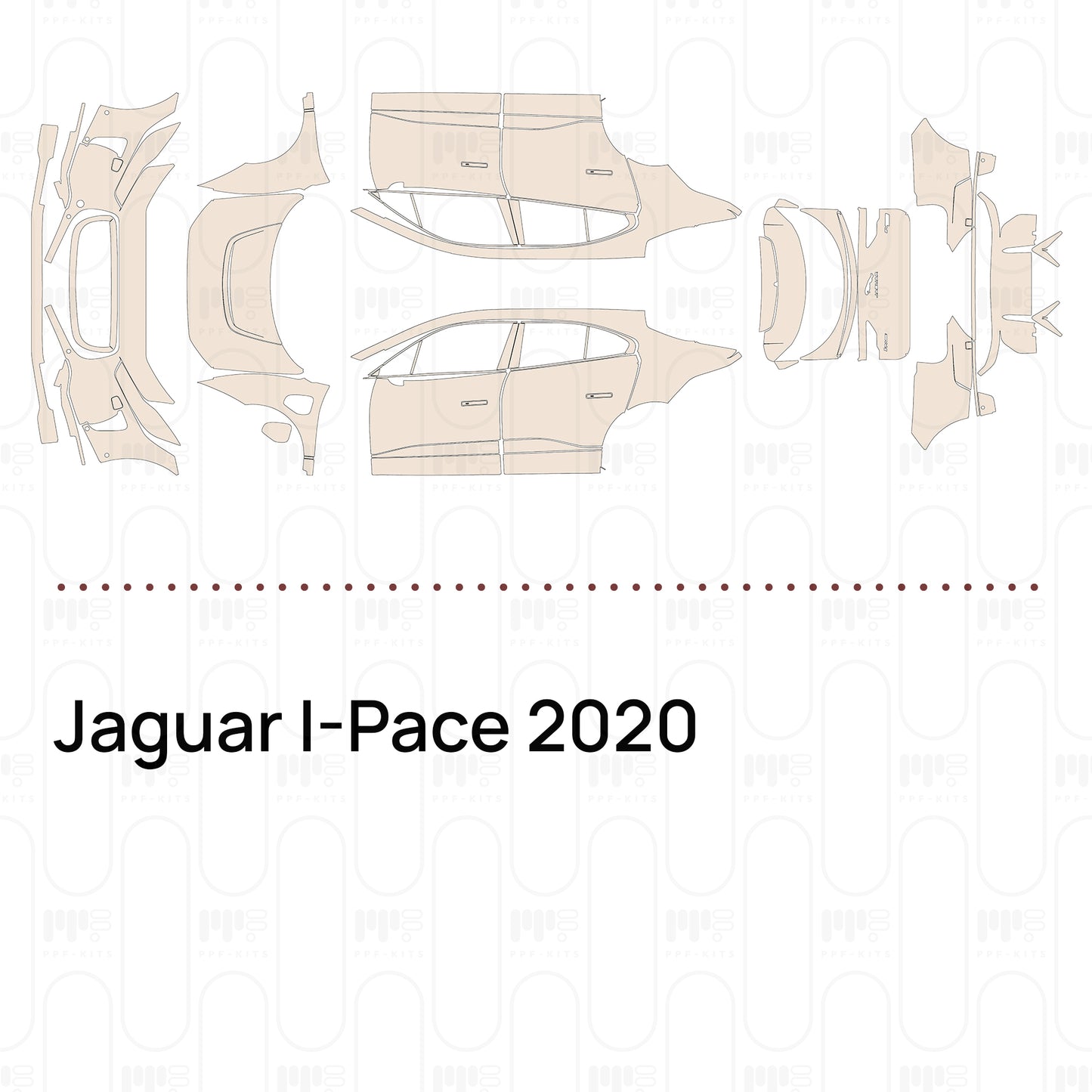 Pre-Cut PPF Jaguar I-Pace 2020