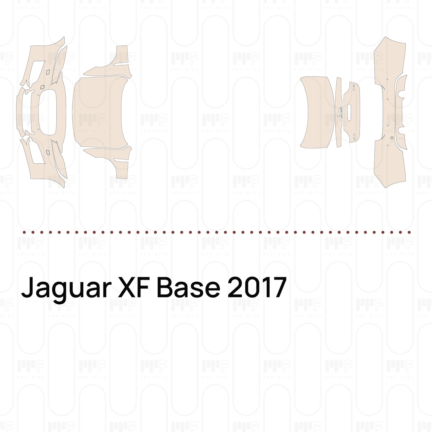 Pre-Cut PPF Jaguar XF Base 2017