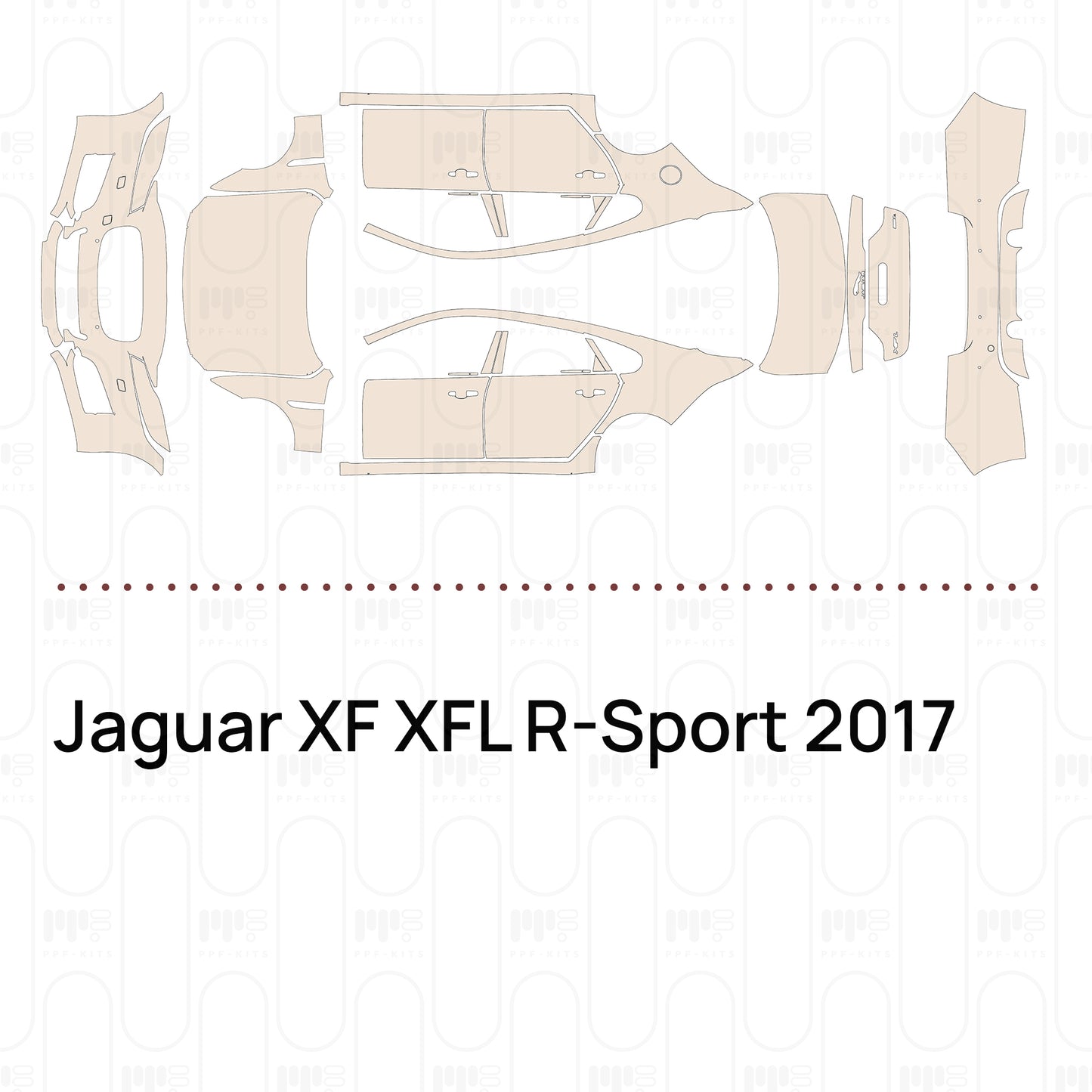 Pre-Cut PPF Jaguar XF XFL R-Sport 2017