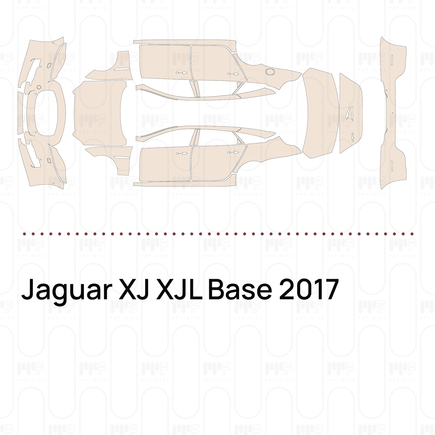 Pre-Cut PPF Jaguar XJ XJL Base 2017