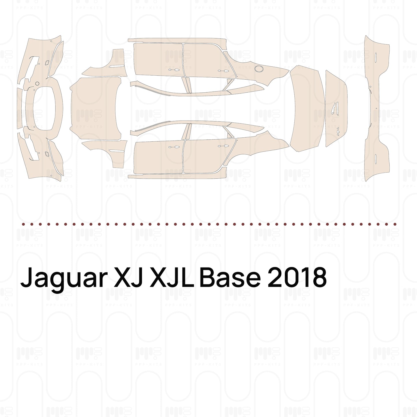 Pre-Cut PPF Jaguar XJ XJL Base 2018