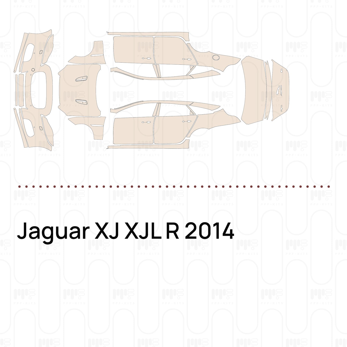 Pre-Cut PPF Jaguar XJ XJL R 2014