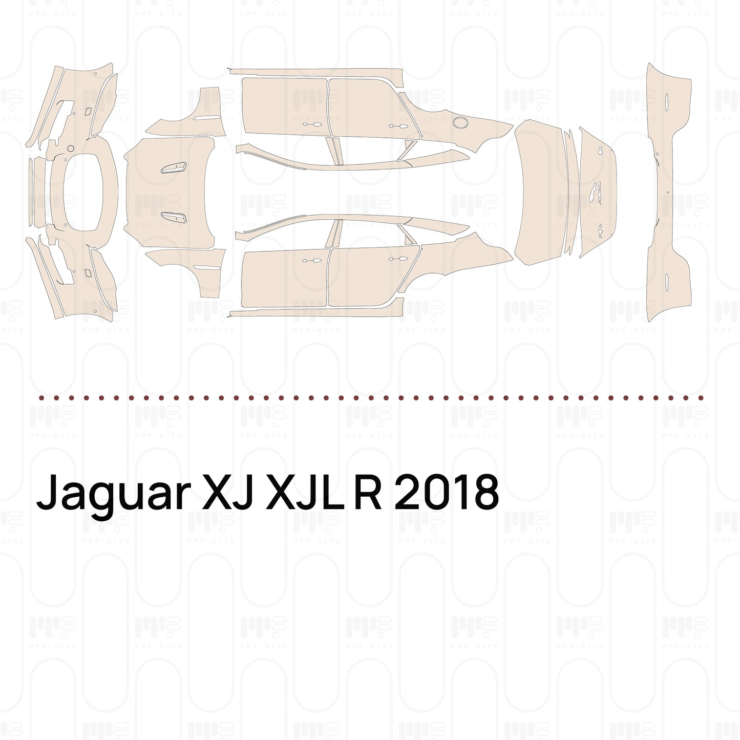 Pre-Cut PPF Jaguar XJ XJL R 2018