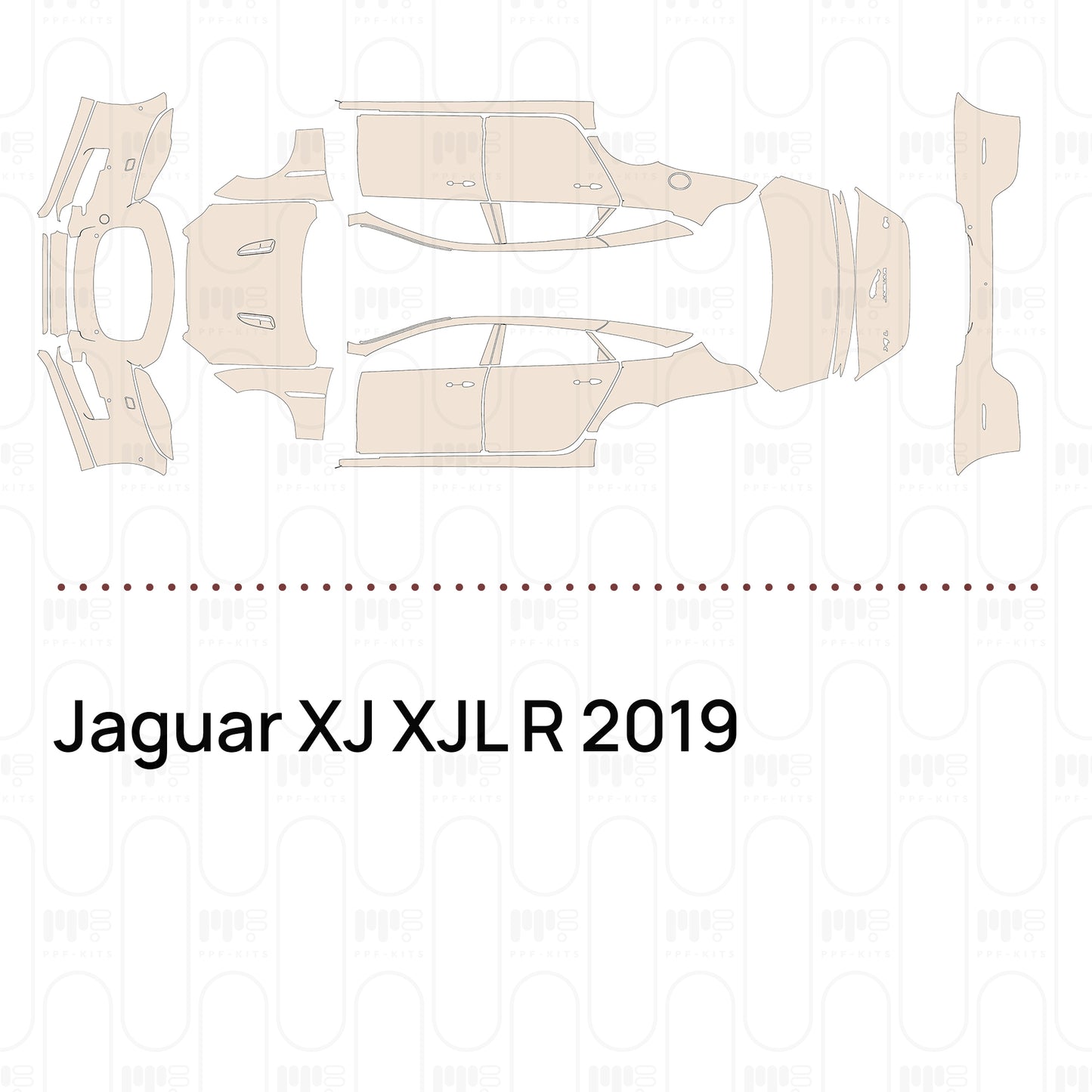 Pre-Cut PPF Jaguar XJ XJL R 2019