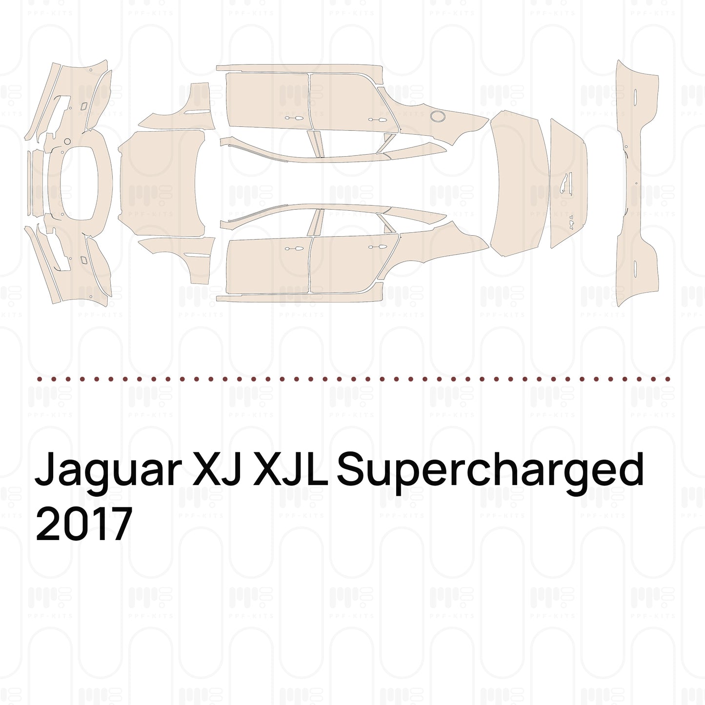 Pre-Cut PPF Jaguar XJ XJL Supercharged 2017