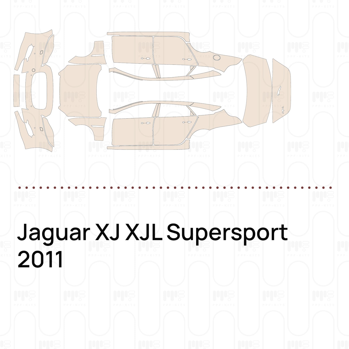 Pre-Cut PPF Jaguar XJ XJL Supersport 2011