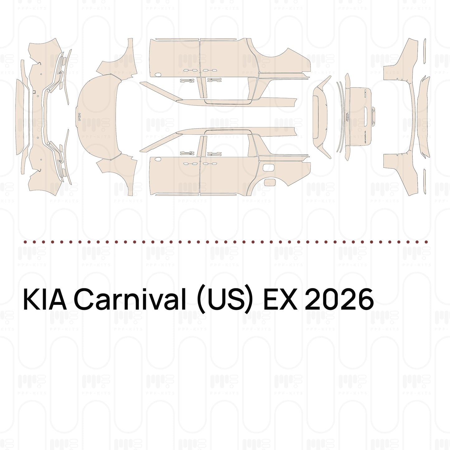 Pre-Cut PPF KIA Carnival (US) EX 2026
