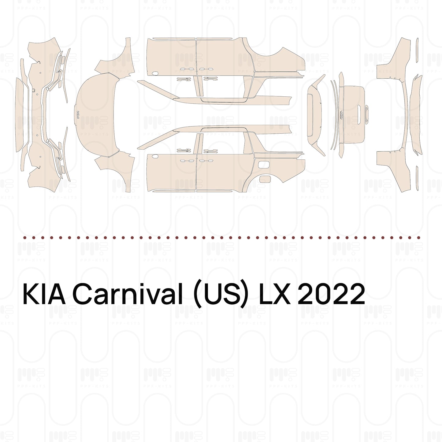 Pre-Cut PPF KIA Carnival (US) LX 2022