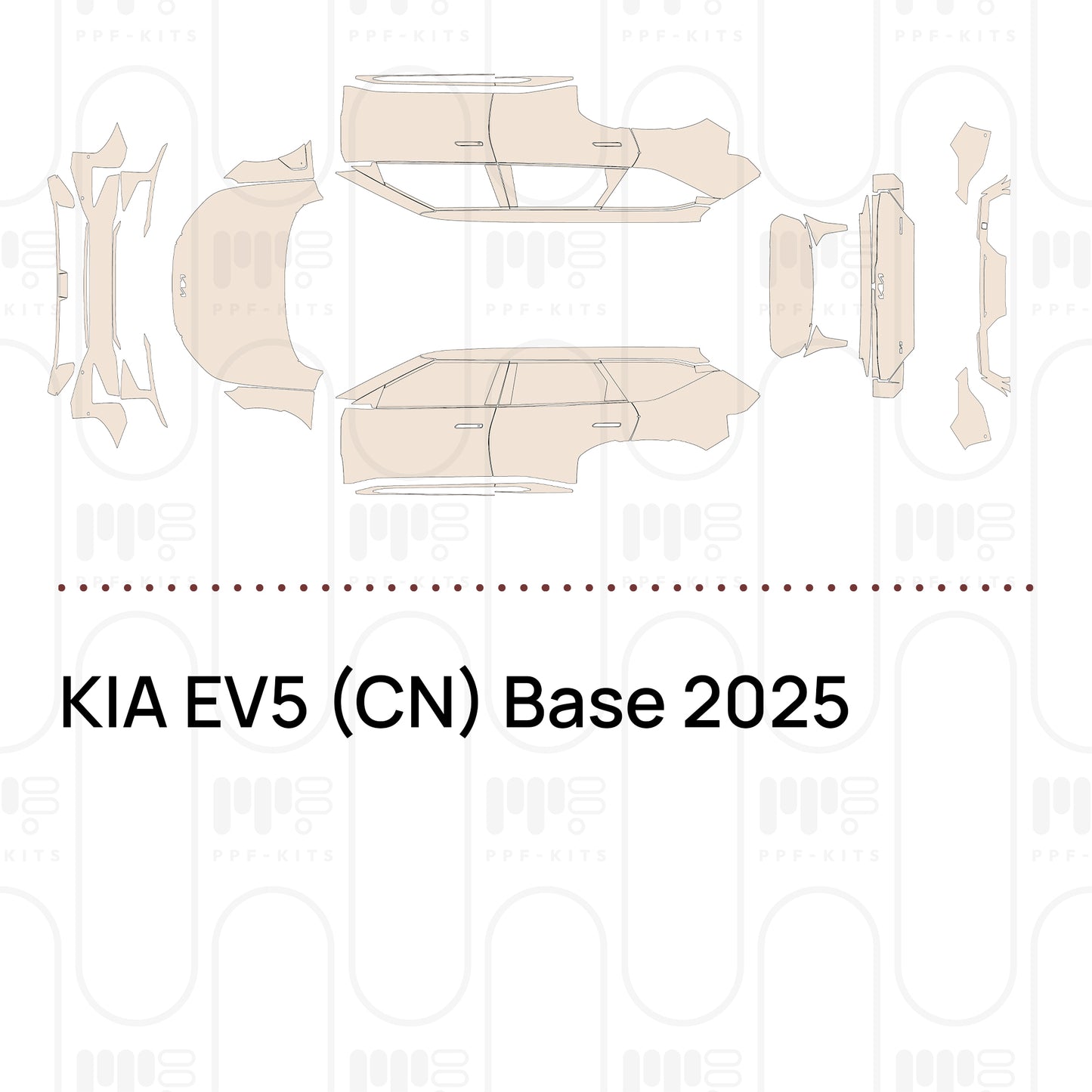Pre-Cut PPF KIA EV5 (CN) Base 2025