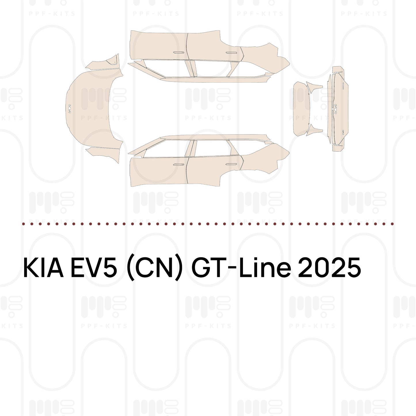 Pre-Cut PPF KIA EV5 (CN) GT-Line 2025
