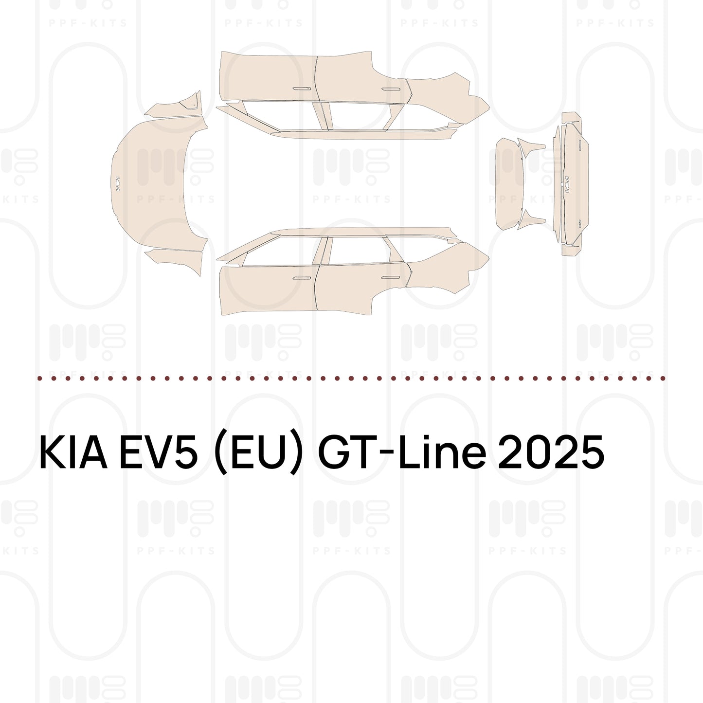 Pre-Cut PPF KIA EV5 (EU) GT-Line 2025
