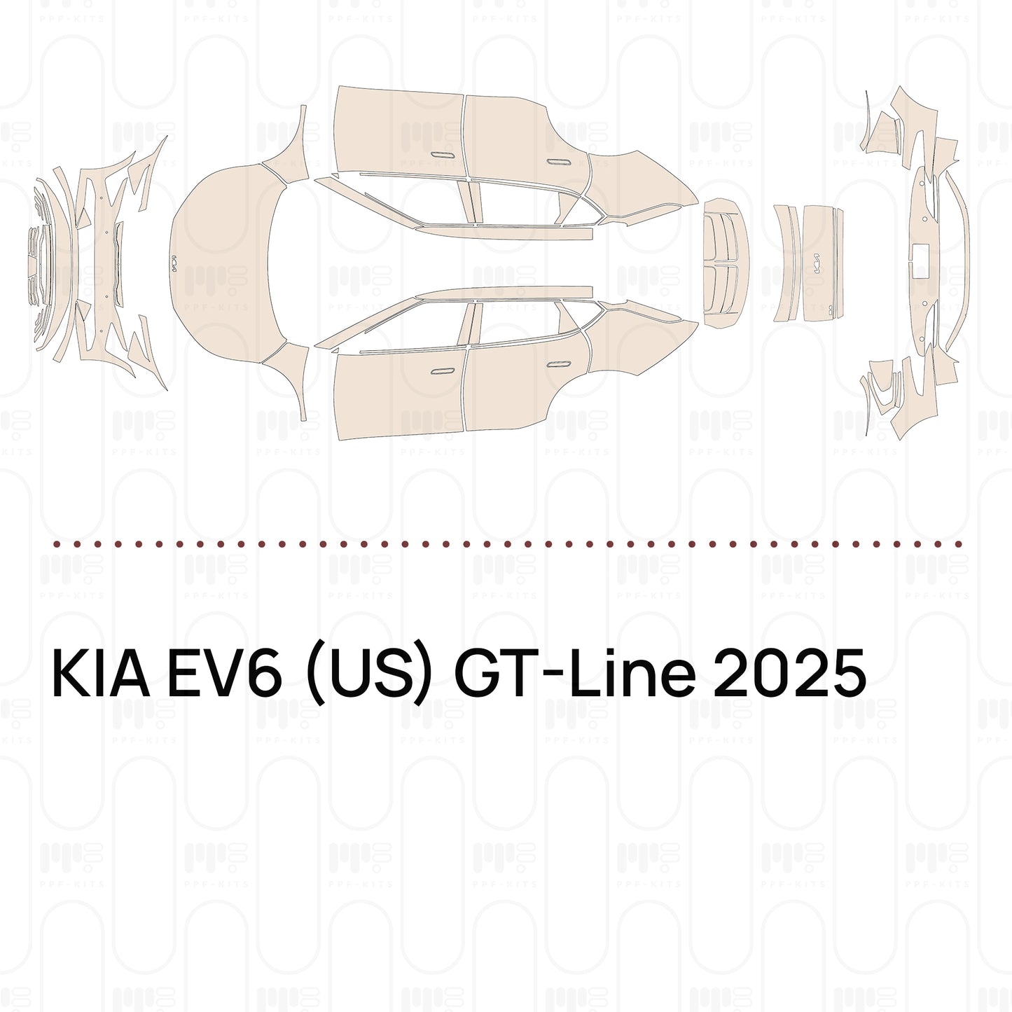 Pre-Cut PPF KIA EV6 (US) GT-Line 2025