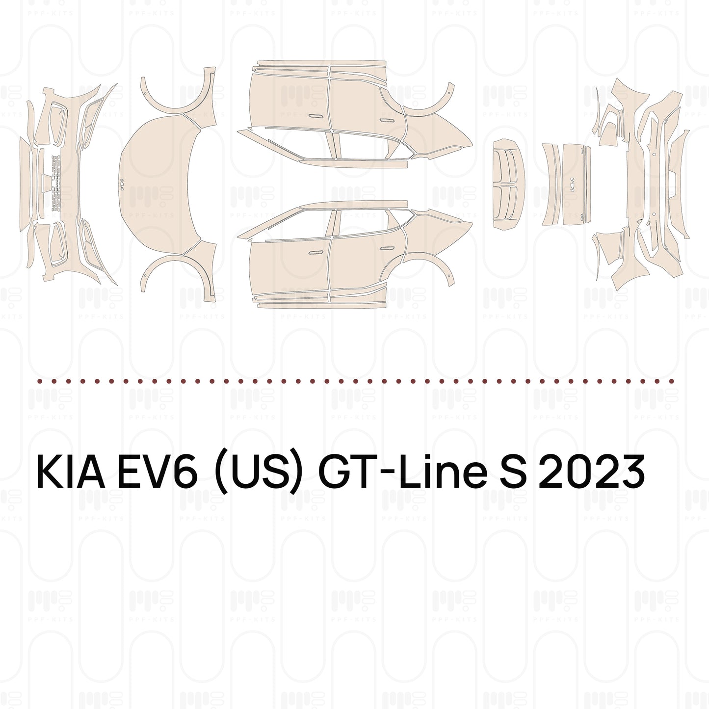Pre-Cut PPF KIA EV6 (US) GT-Line S 2023