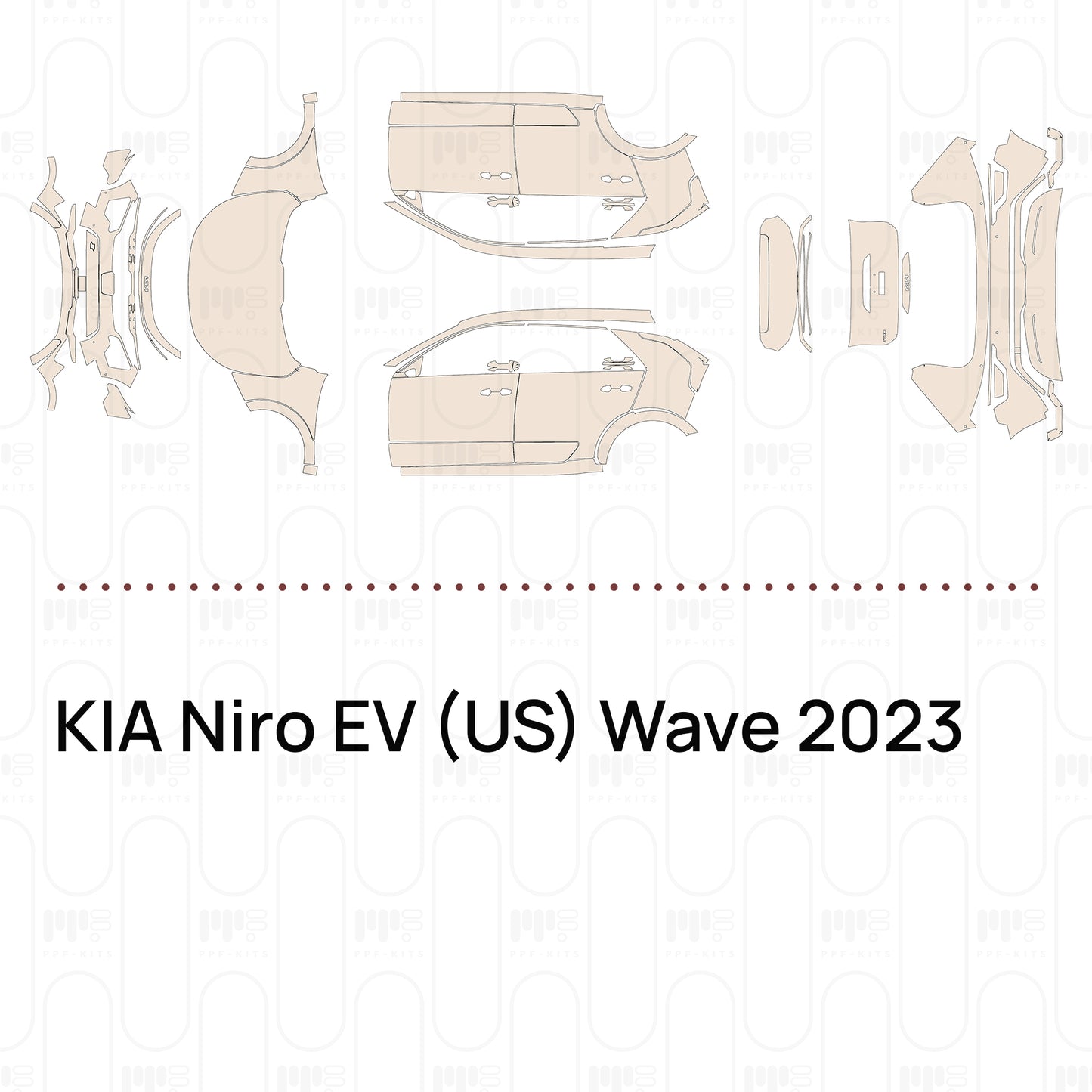 Pre-Cut PPF KIA Niro EV (US) Wave 2023
