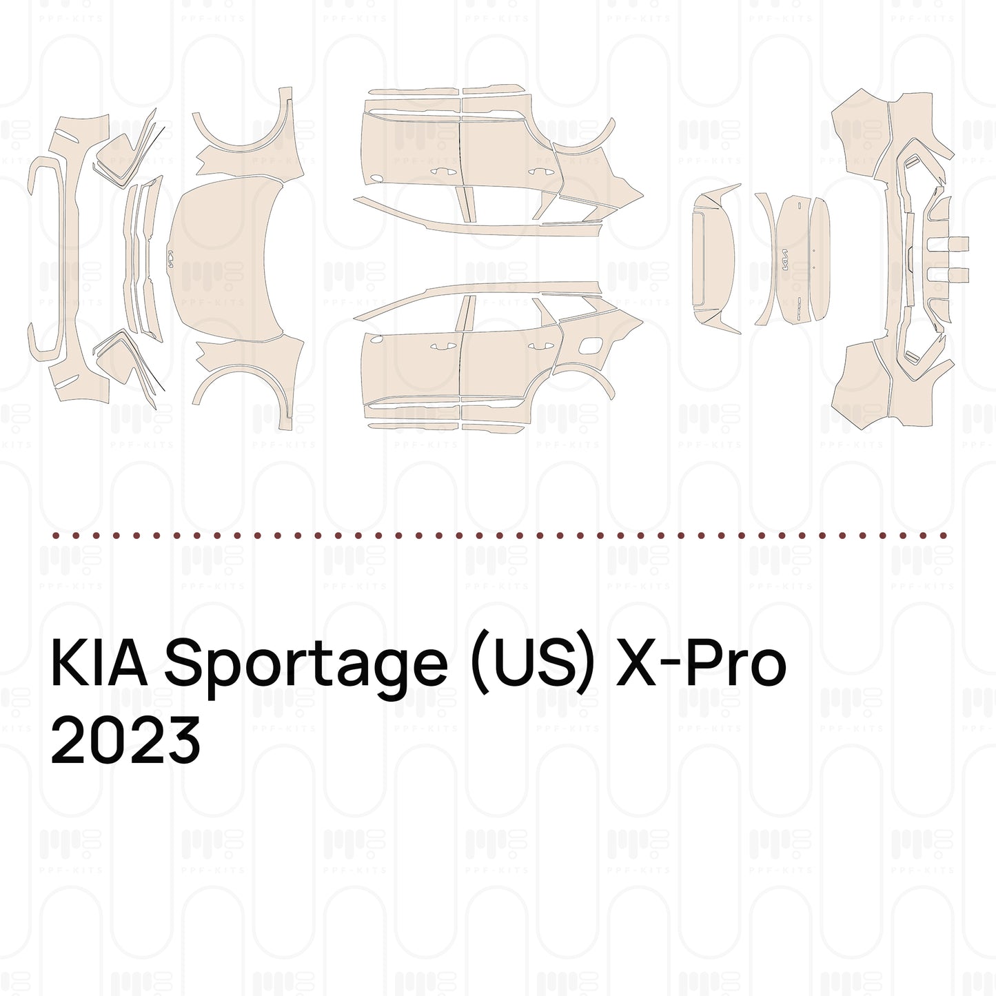 Pre-Cut PPF KIA Sportage (US) X-Pro 2023