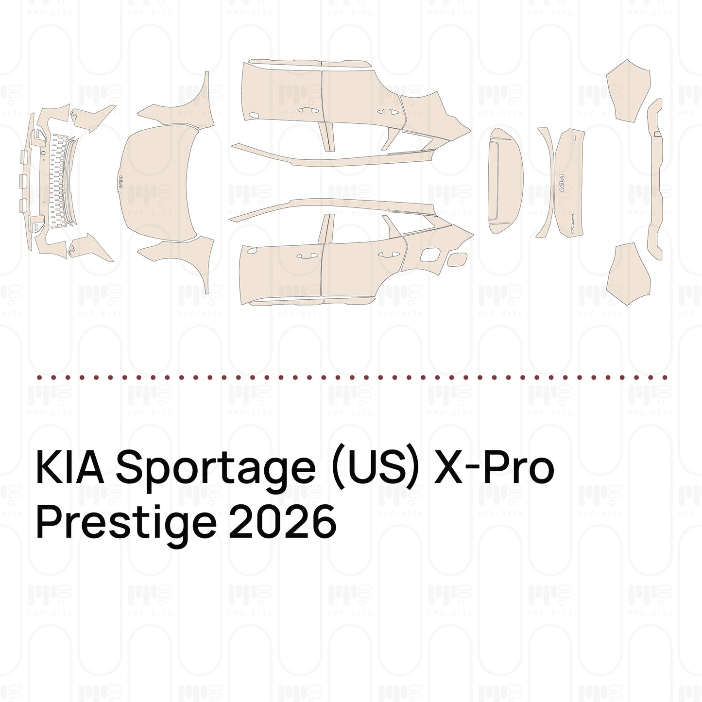 Pre-Cut PPF KIA Sportage (US) X-Pro Prestige 2026